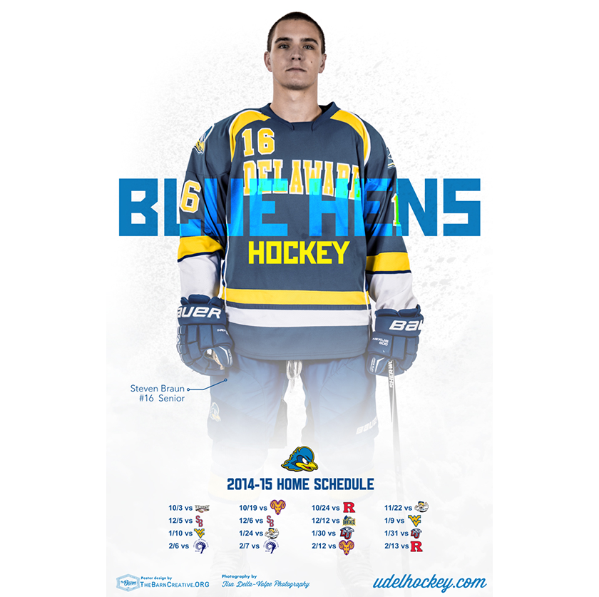 University of Delaware Hockey - Poster Schedule 2014-15