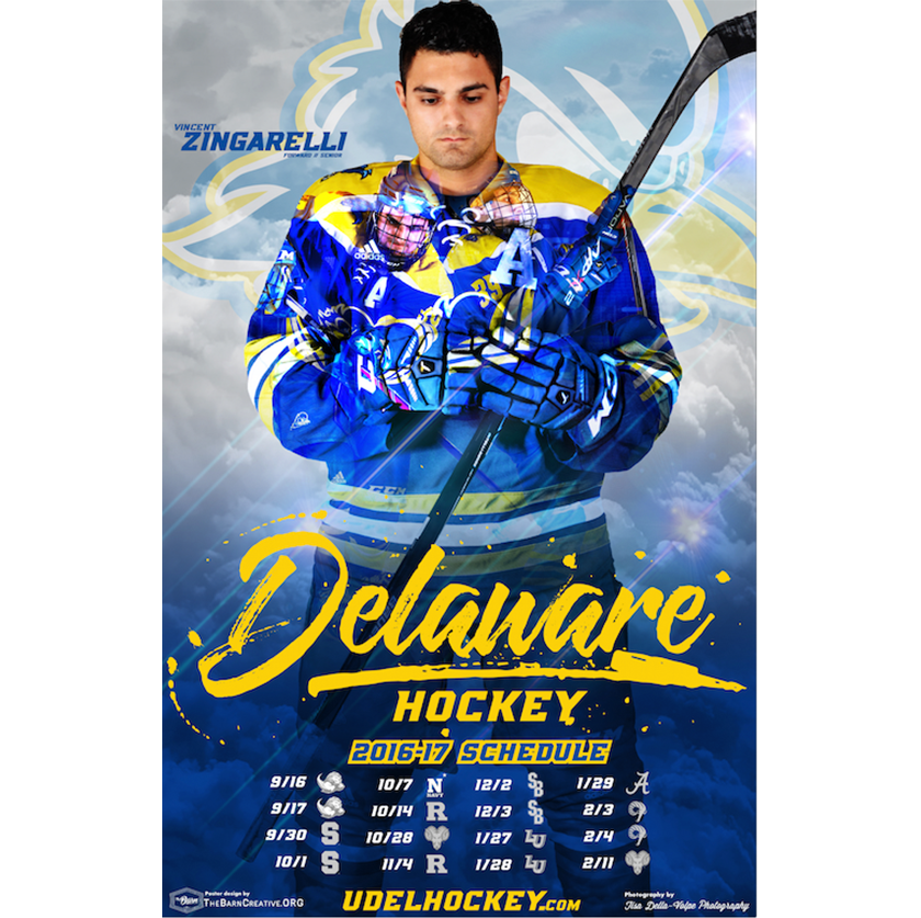 University of Delaware Hockey - Poster Schedule 2016-17
